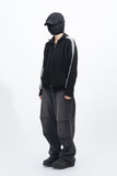 Tiny Hairy Line Knit Zip Up