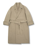Minimal Open Line Trench Coat Man