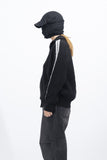 Tiny Hairy Line Knit Zip Up