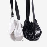 Zero shirring metal crossbody bag