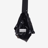 Zero shirring metal crossbody bag