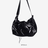 Zero shirring metal crossbody bag