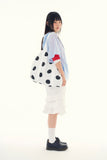 Dot cotton tote bag