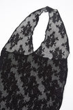 Floral pattern see-through bag