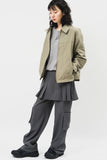 (W) Tog Pleats Cargo Skirt Pants