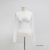 Tain Crop Print T-Shirt