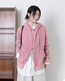 OVER HOOD KNIT ZIP UP