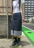 FLIP DENIM SKIRT