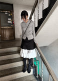 SHIRRING SNAP HOOD TEE