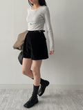 Adjust Corduroy Shorts