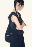 Roti crochet net shoulder bag