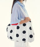 Dot cotton tote bag