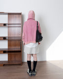 OVER HOOD KNIT ZIP UP