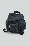 Small check 3-pocket backpack