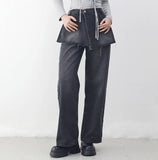 Corinne Denim Layered Pants