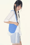 Roti crochet net shoulder bag