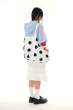 Dot cotton tote bag