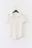 (W) Grimes Linen Collar Top