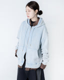 OVER HOOD KNIT ZIP UP