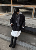 PLEATS BACK STRAP DRESS