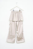 (W) Flow Satin Skirt Pants
