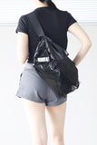 Zero shirring metal crossbody bag