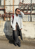 OVER HOOD KNIT ZIP UP
