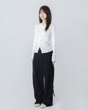 SHIRRING SNAP HOOD TEE