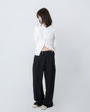 SHIRRING SNAP HOOD TEE