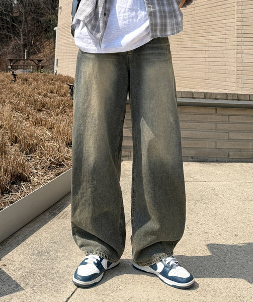【YOURNUS】Deca Vintage Wide Denim YOURNUS (ユアノス) - デカヴィンテージワイドデニム / Deca