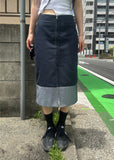 FLIP DENIM SKIRT