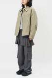 (W) Tog Pleats Cargo Skirt Pants