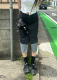 FLIP DENIM SKIRT
