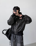 Akaza cropped leather jacket