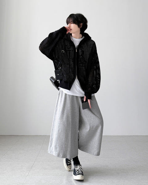 【YOURNUS】Hitori Net Hood Zip-up YOURNUS (ユアノス) - ヒトリネットフードジップアップ / Hitori