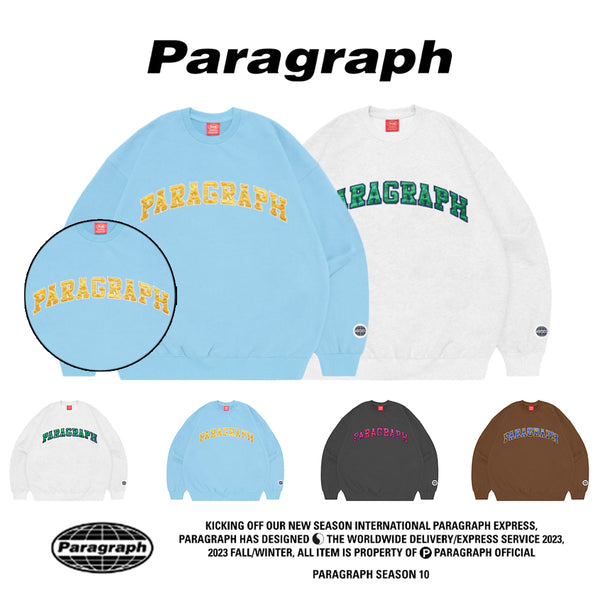 Paragraph(パラグラフ) - no.78サテンカラーロゴスウェットシャツ / no