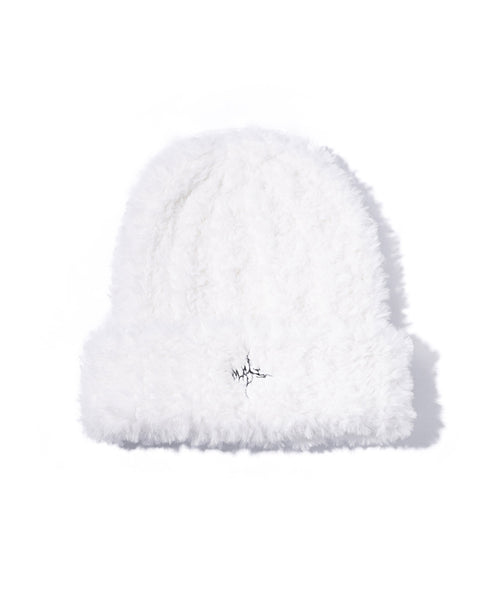 MASSNOUNのSoft Hairy Twig Logo Beanie 全3色 massnoun(マスノウン) - ソフトへアリーツイッグロゴビーニー