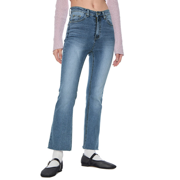 【PORTERNA】Yobi Washed Flare Jeans PORTERNA(ポルテナ) - ヨビウォッシュ加工フレアジーンズ / Yobi