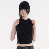 Akaroa vintage cropped sleeveless top