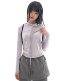 Alicorn draped hooded tee