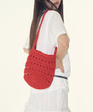 Roti crochet net shoulder bag