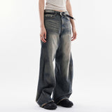 Alfred line flare denim pants
