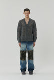 23SS ISLAND SQUARE PATCH DENIM PANTS
