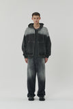 23SS FRONT BACK UNBALANCE WLAP DENIM PANTS