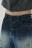 23SS ISLAND SQUARE PATCH DENIM PANTS