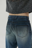 23SS ISLAND SQUARE PATCH DENIM PANTS