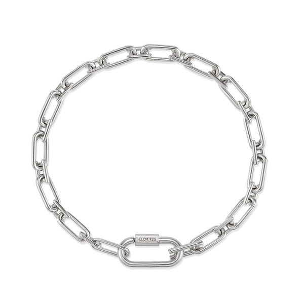 HYÈRES LOR NOAILLES シルバーリンクチェーンブレスレット HYÈRES LOR (イエールロール ) - Noailles silver link chain bracelet