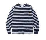 22FW STRIPED POCKET LS TEE