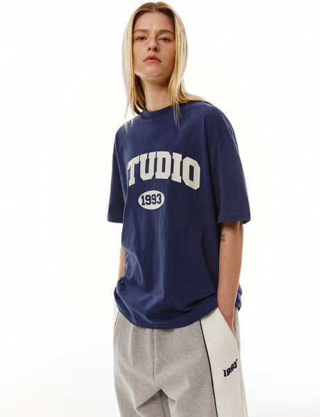 Tシャツ・カットソー 1993studio Studio Arch Logo T-Shirt_Oat Beige MUSINSA | 1993STUDIO Studio Arch Logo T-Shirt_Oat Beige