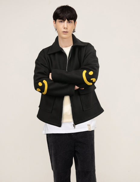 【GRAVER】Elbow Smile Drawing Bookle Embroidery Jacket 0002_5923cb70-a043-4592-89f8-